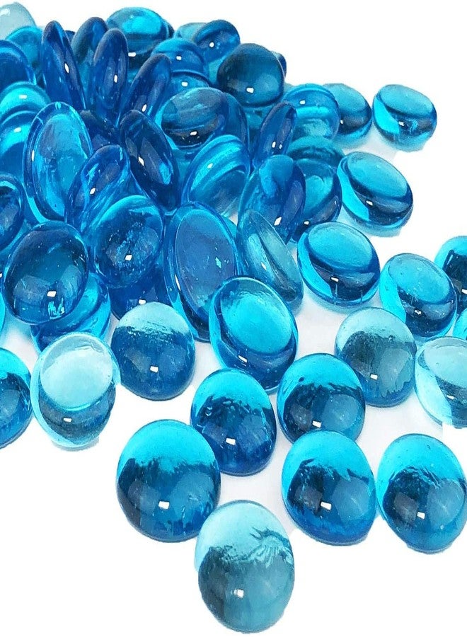 VANNEF® Premium Decorative Blue Glass Pebbles for Vase Fillers Aqurium/Fish Tank, Plant Pots, Home, Garden, Indoor & Outdoor Decoration (800 gm) - Image 3